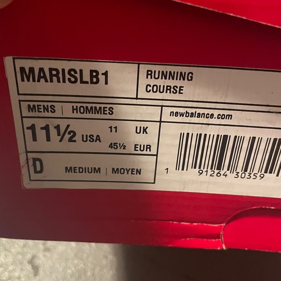 BRAND NEW men new balance fresh foam MARISLB1 running shoes size US 11.5 - Picture 9 of 9
